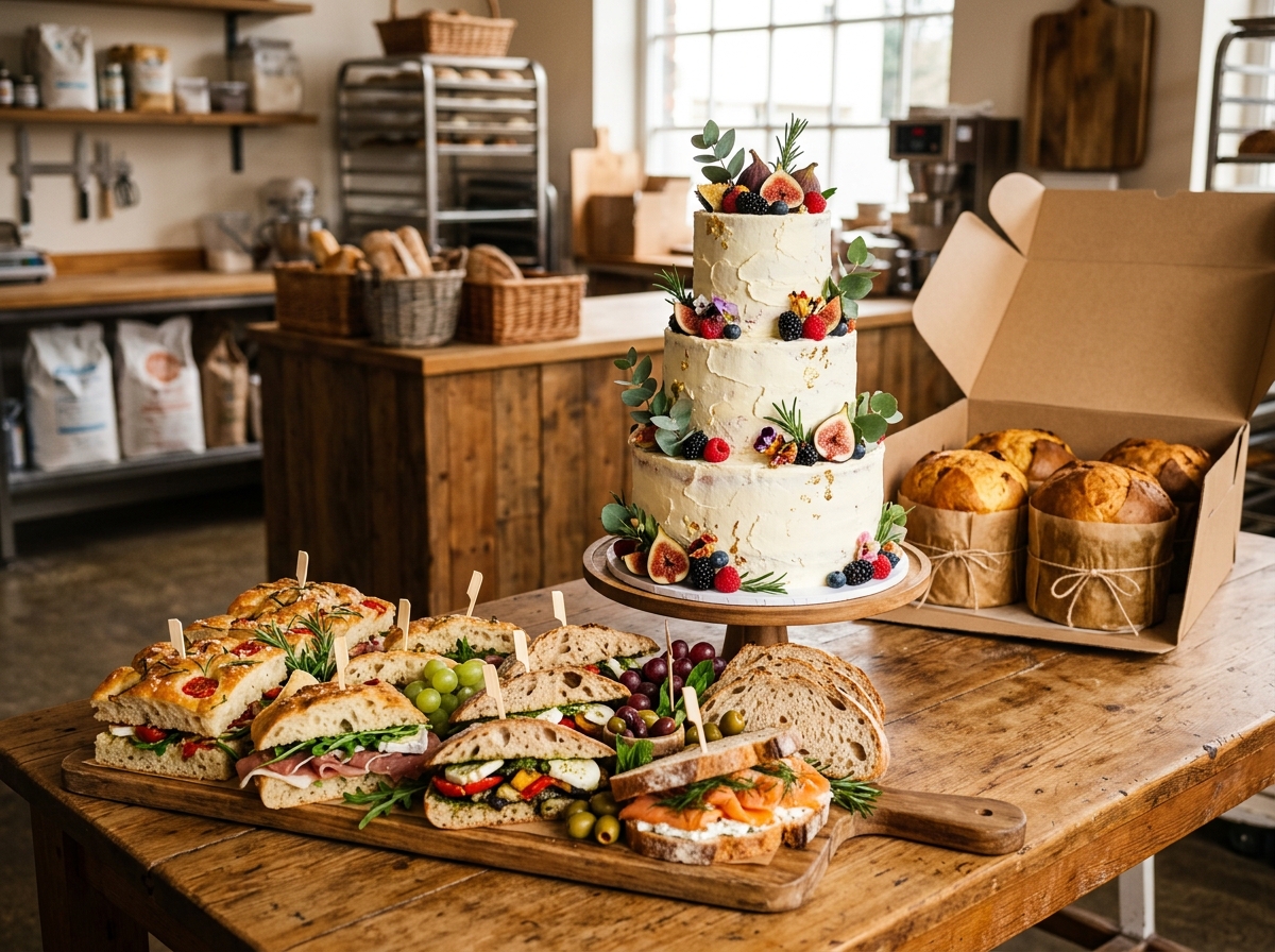 Catering platters & celebration cake